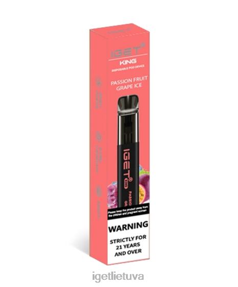 IGET Vape Price karalių 2XH86110 pasifloros vaisių vynuogių ledas