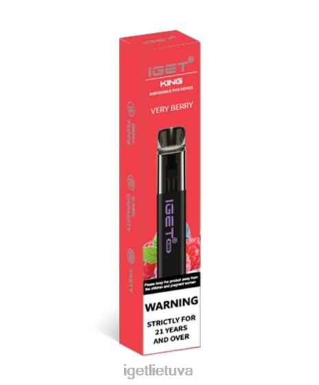 IGET Vapes Online karalių 2XH86122 labai uoginis
