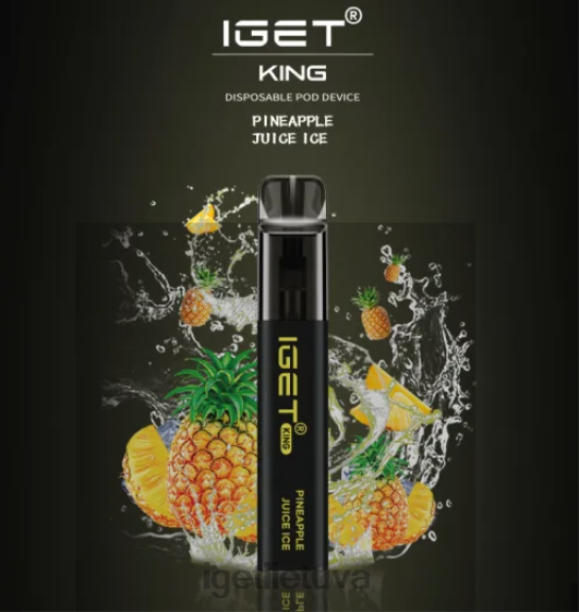 IGET Vape king - 2600 išpūtimų 2XH86599 ananasų sulčių ledas