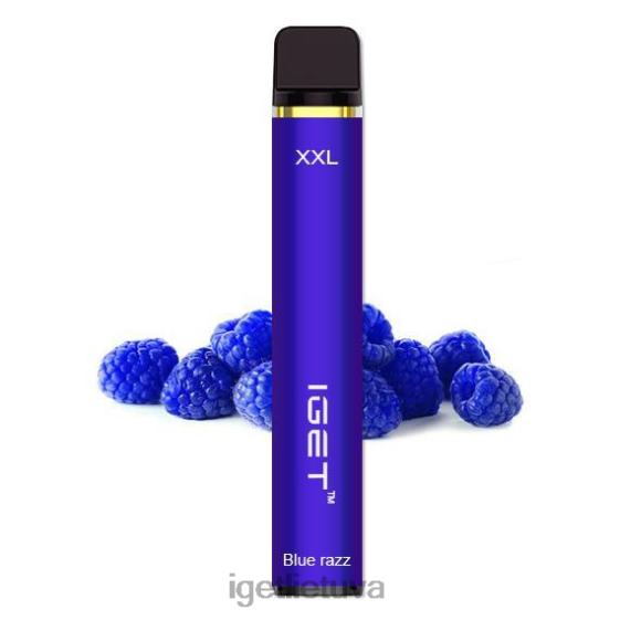 IGET Buy Online xxl - 1800 išpūtimų 2XH86459 mėlynas razz