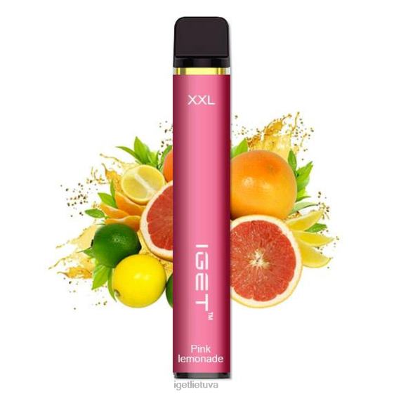 IGET Vape Flavours xxl - 1800 išpūtimų 2XH86527 rožinis limonadas