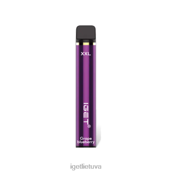 IGET Vapes Online xxl 1800 puffs 2XH86361 vynuogių mėlynių