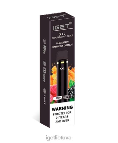 IGET Vape xxl 2XH8644 gervuogių aviečių apelsinų