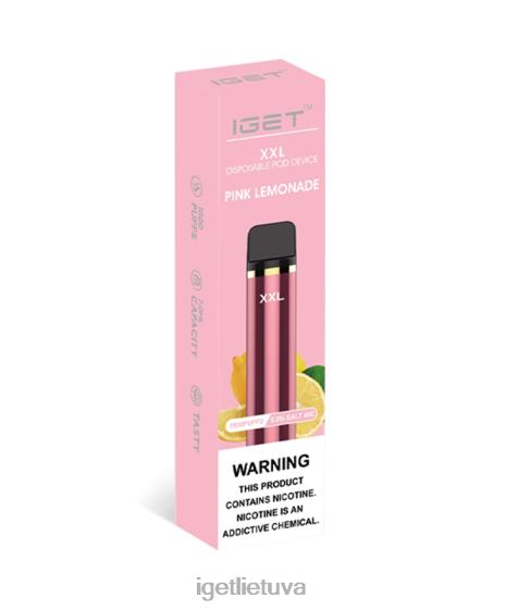 IGET Cheapest Vape xxl 2XH8672 rožinis limonadas