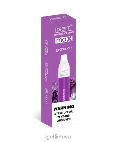 IGET Vapes Online maks 2XH8682 vynuogių ledas