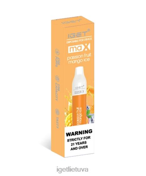 IGET Cheapest Vape maks 2XH8687 pasiflorų mango ledas