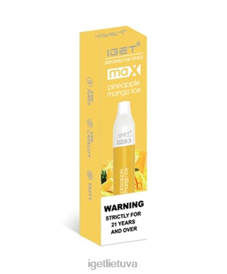 IGET Vape maks 2XH8689 ananasų mango ledas