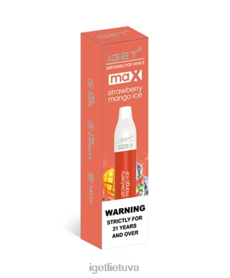 IGET Vape Flavours maks 2XH8691 braškių mangų ledukai