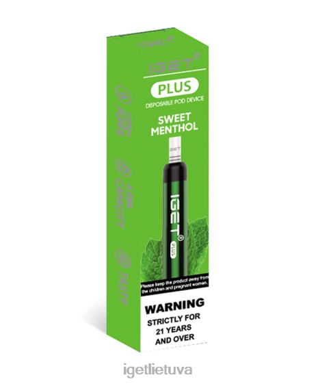 IGET Cheapest Vape plius 2XH8642 saldus mentolis