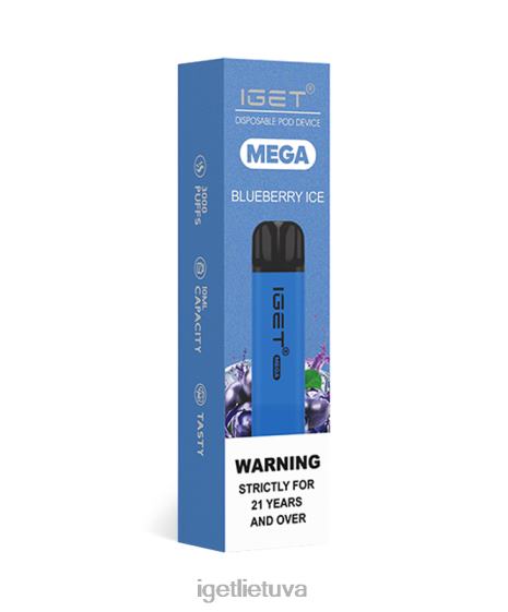 IGET Vape Flavours mega 2XH86126 mėlynių ledų