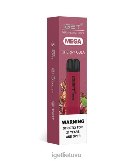 IGET Vapes Online mega 2XH86127 vyšnių kola