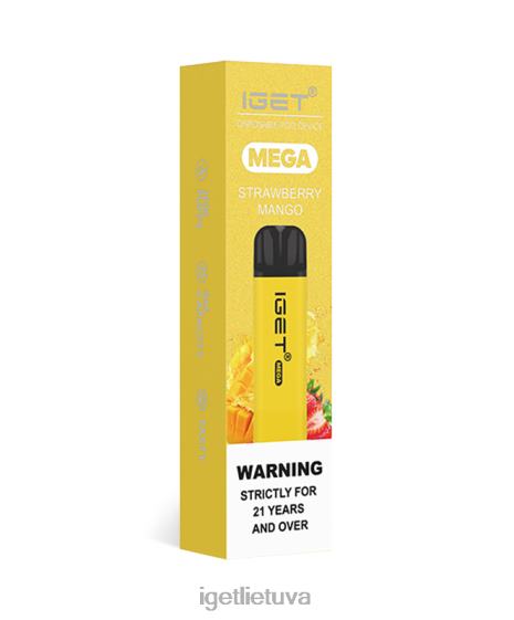IGET Vape mega 2XH86144 braškių mango