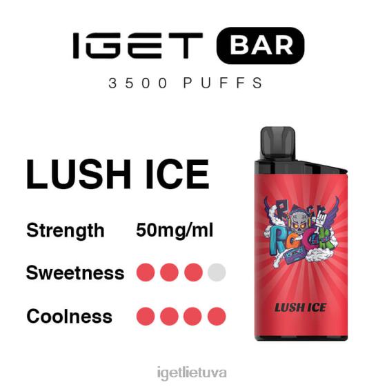 IGET Cheapest Vape juosta 3500 įkvėpimų 2XH86277 sodrus ledas