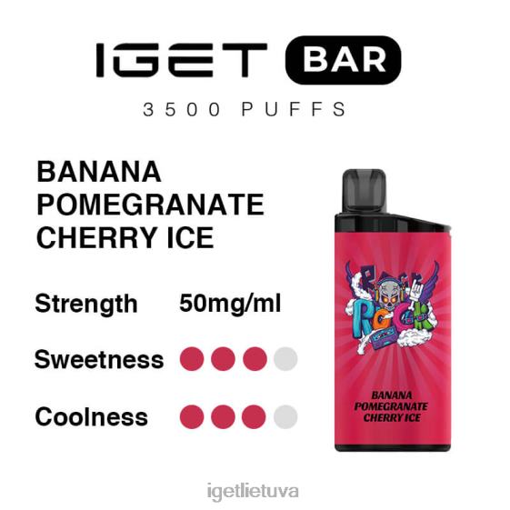 IGET Buy juosta 3500 įkvėpimų 2XH86295 bananų granatų vyšnių ledas
