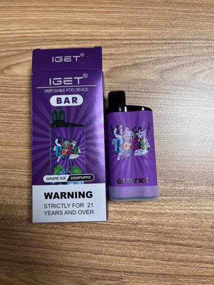 IGET Vape Price juosta 3500 įkvėpimų 2XH86300 vynuogių ledas
