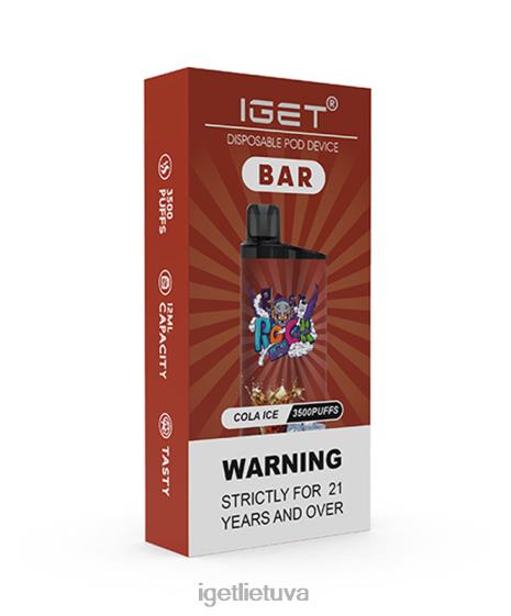 IGET Vape Flavours baras 2XH86156 kolos ledų