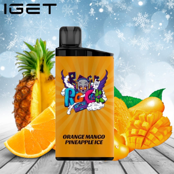IGET Buy Online baras - 3500 išpūtimų 2XH86608 apelsininis mango ananasas