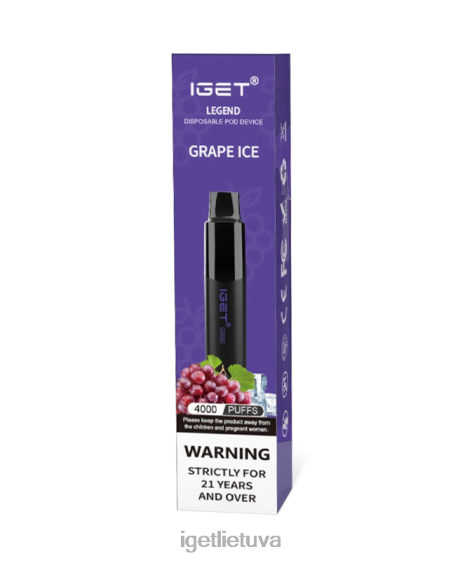 IGET Vape Price legenda 2XH86183 vynuogių ledas