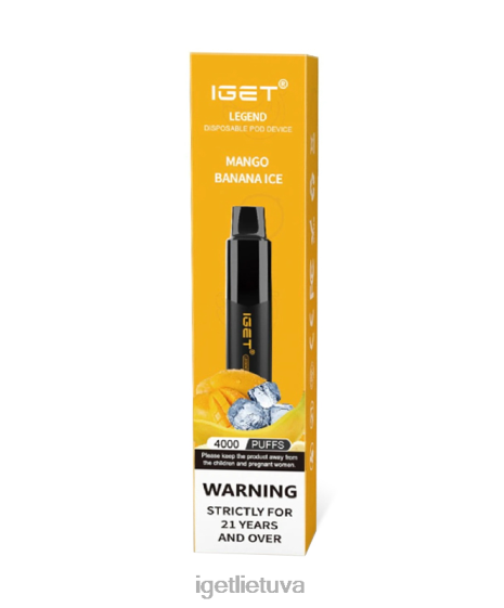 IGET Vapes Online legenda 2XH86185 mango bananų ledas