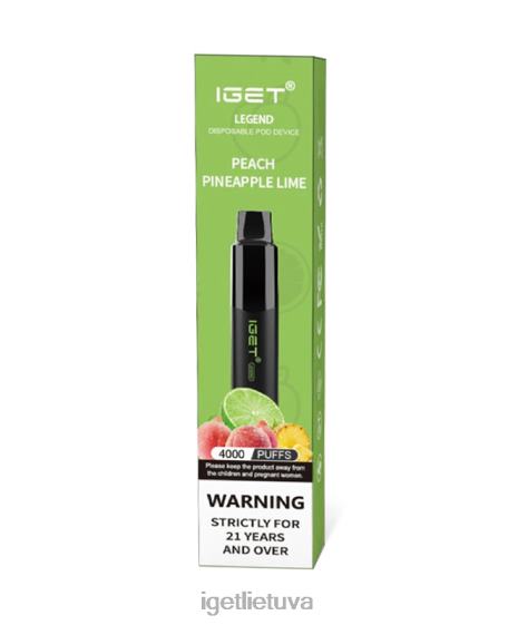 IGET Cheapest Vape legenda 2XH86190 persikų ananasų laimas