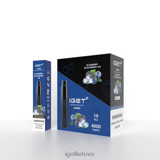 IGET Vape Price legend 4000 puffs 2XH86325 mėlynių gervuogių ledas
