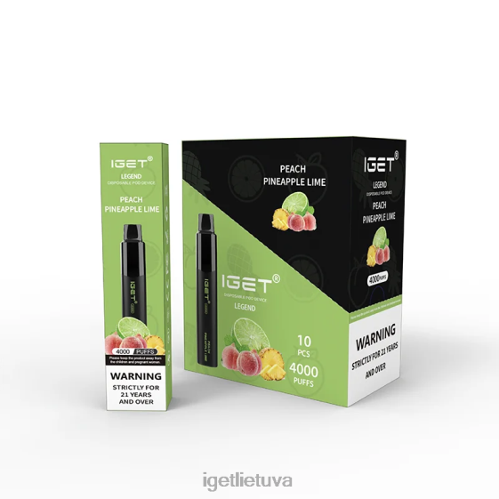 IGET Online legend 4000 puffs 2XH86338 persikų ananasų laimas
