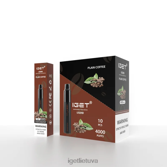 IGET Buy legend 4000 puffs 2XH86340 paprastos kavos