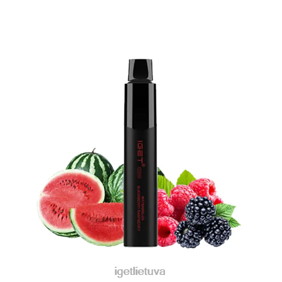 IGET Vape legend 4000 puffs 2XH86344 arbūzas gervuogės avietės