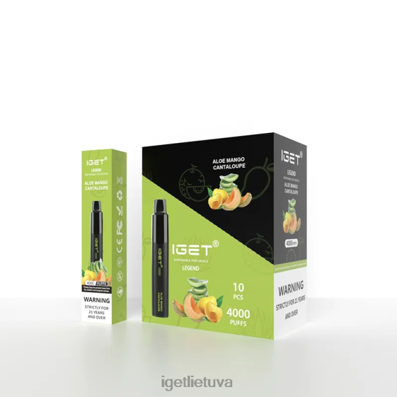 IGET Vape Flavours legend 4000 puffs 2XH86346 alavijo mango kantalupa