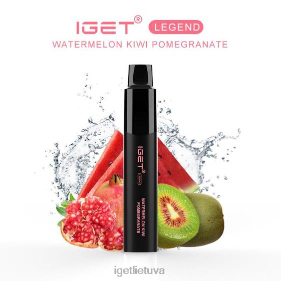 IGET Bar Online legenda - 4000 pūtimų 2XH86658 arbūzas kivi granatas