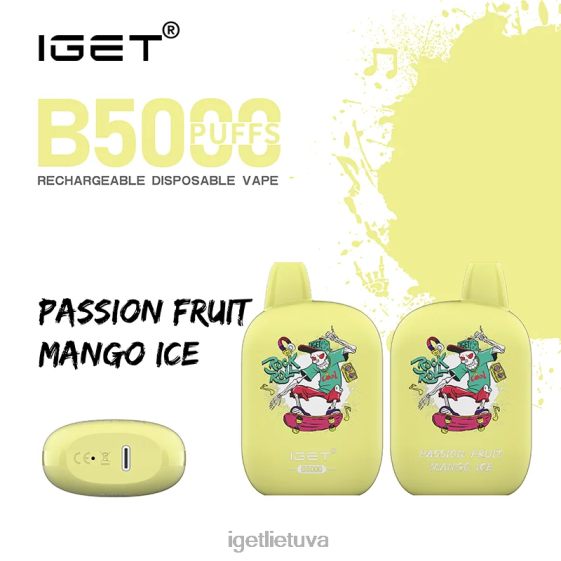 IGET Store B5000 2XH86312 pasiflorų mango ledas