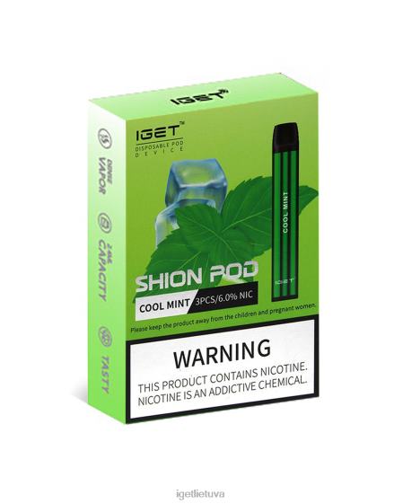 IGET Vape 3 x shion 2XH8611 vėsios mėtos