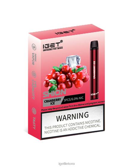 IGET Vape Price 3 x shion 2XH8612 spanguolių ledas