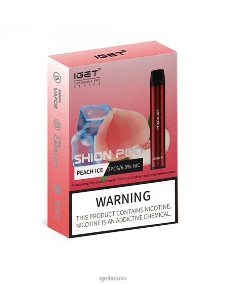 IGET Vape Flavours 3 x shion 2XH8623 persikų ledas