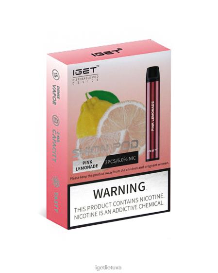 IGET Online 3 x shion 2XH8625 rožinis limonadas