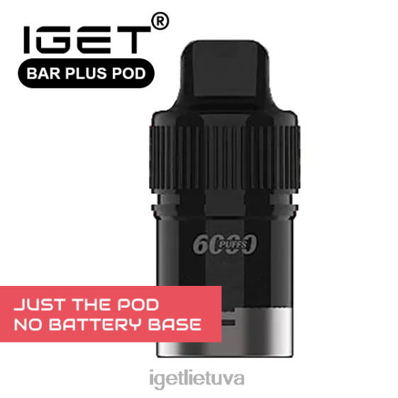 IGET Store bar plus – tik ankštis – apelsininė citrina – 6000 išpūtimų (be akumuliatoriaus pagrindo) 2XH86669 tik oranžinė citrina