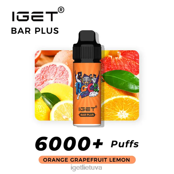 IGET Buy Online baras plius 6000 įkvėpimų 2XH86246 apelsinų greipfrutų citrina